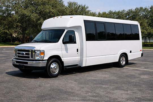 18-passenger minibus available for charter in Fort Myers, FL